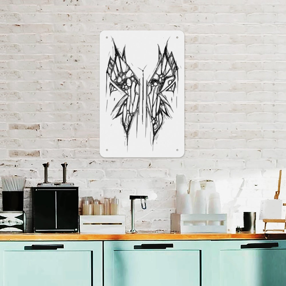 Butterfly Metal Sign