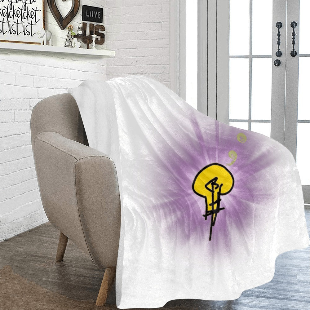 Ultra-Soft Micro Fleece Blanket w/ No Dim Bulb and Rays