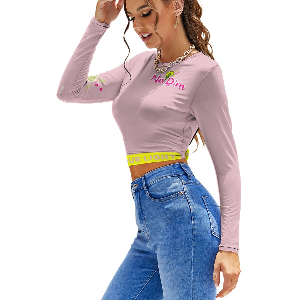Women's Backless Long Sleeve T-Shirt