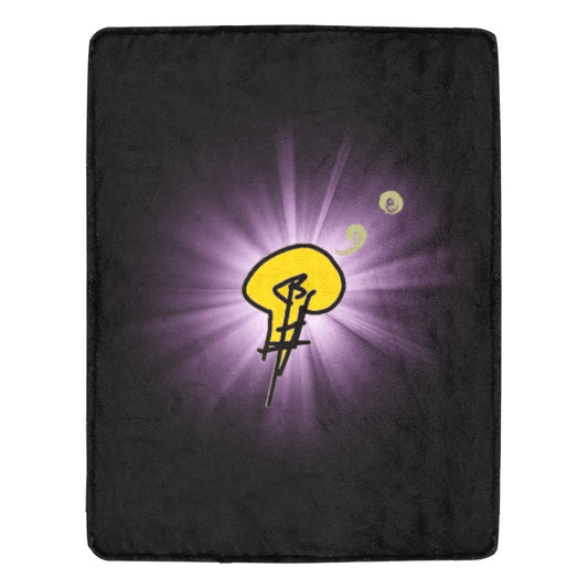 Ultra-Soft Micro Fleece Blanket w/ No Dim Bulb and Rays
