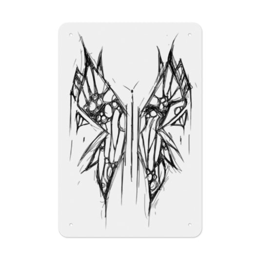 Butterfly Metal Sign