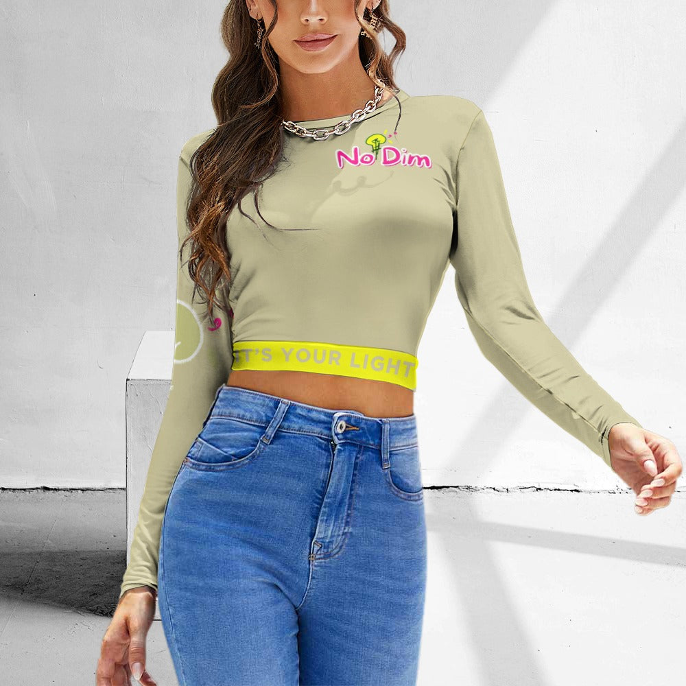 Women's Backless Long Sleeve T-Shirt