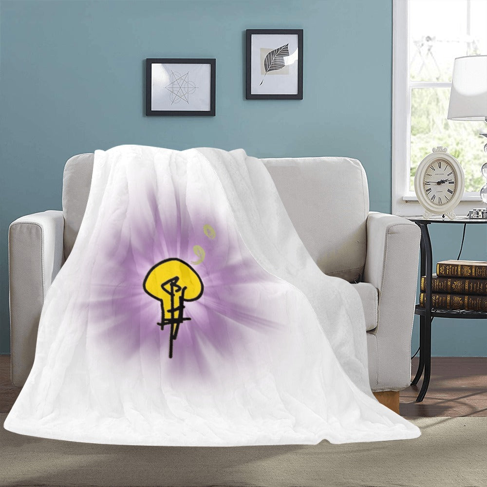 Ultra-Soft Micro Fleece Blanket w/ No Dim Bulb and Rays