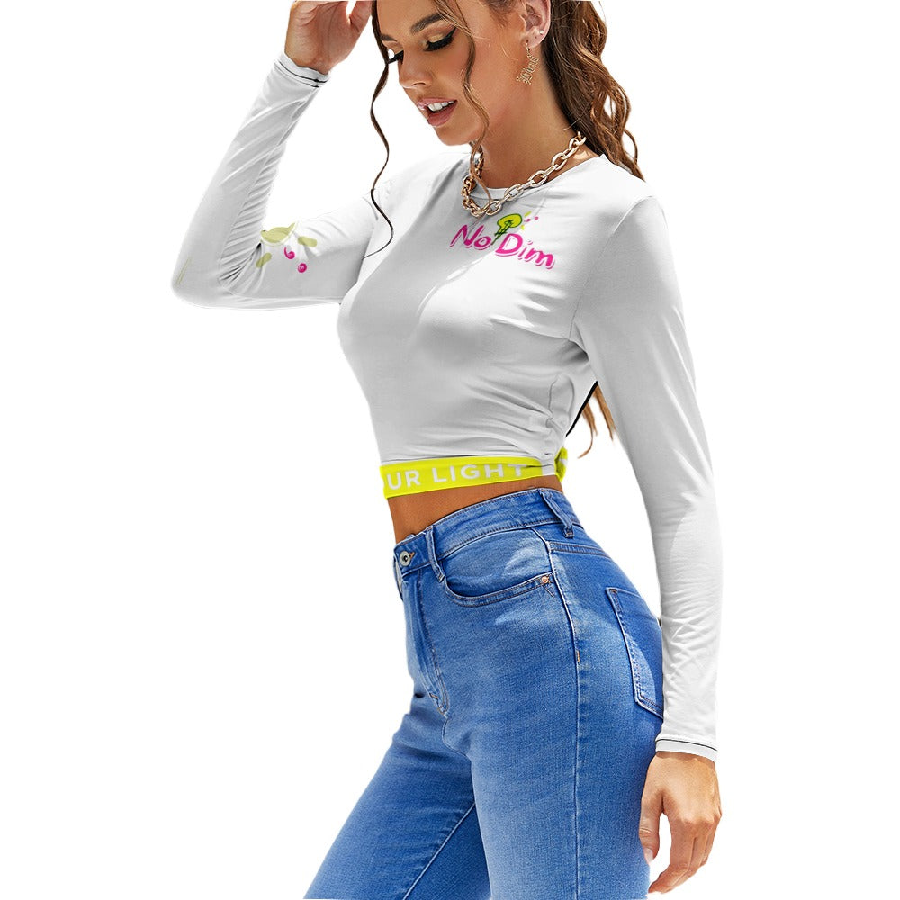 Women's Backless Long Sleeve T-Shirt
