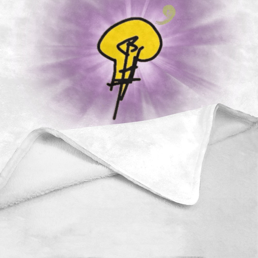 Ultra-Soft Micro Fleece Blanket w/ No Dim Bulb and Rays