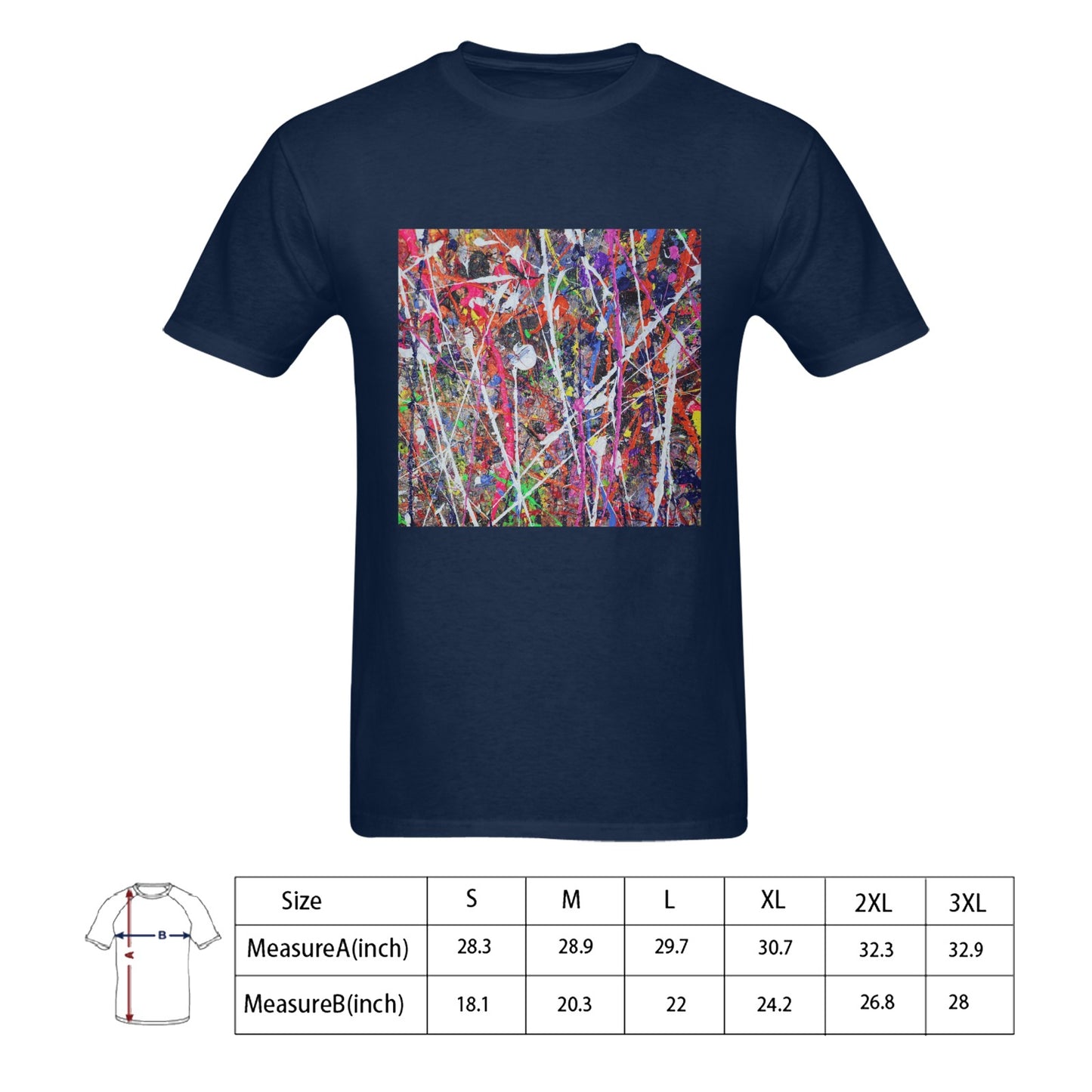 Men's Gildan T-shirt, Painting Print