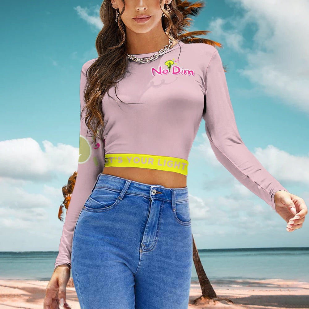 Women's Backless Long Sleeve T-Shirt