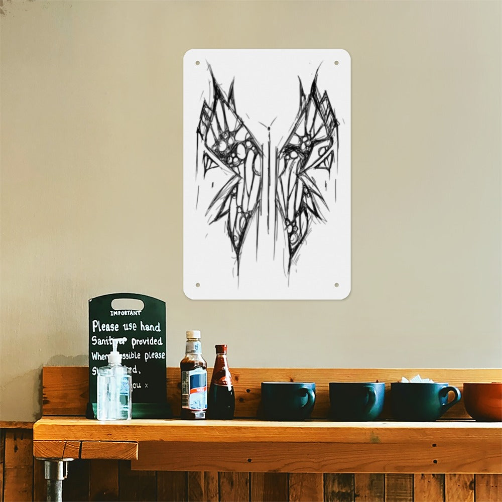 Butterfly Metal Sign