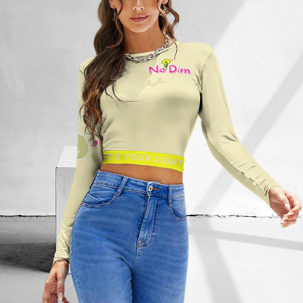 Women's Backless Long Sleeve T-Shirt