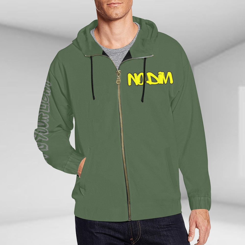 Unisex No Dim Lightbulb Zip-Up Hoodie