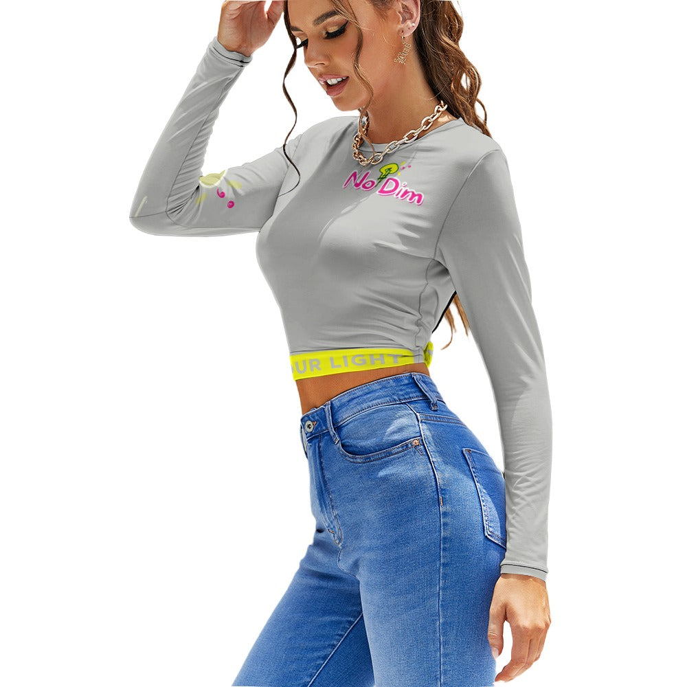 Women's Backless Long Sleeve T-Shirt