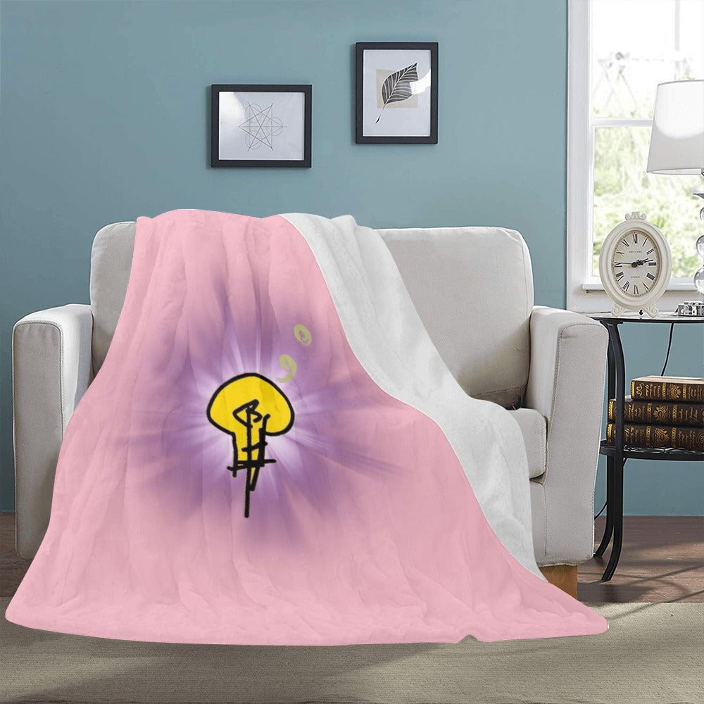 Ultra-Soft Micro Fleece Blanket w/ No Dim Bulb and Rays