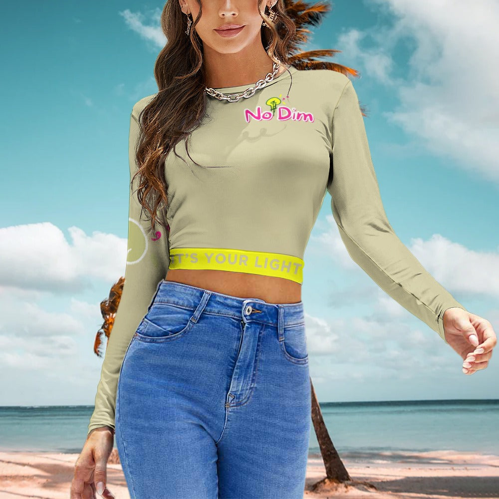 Women's Backless Long Sleeve T-Shirt