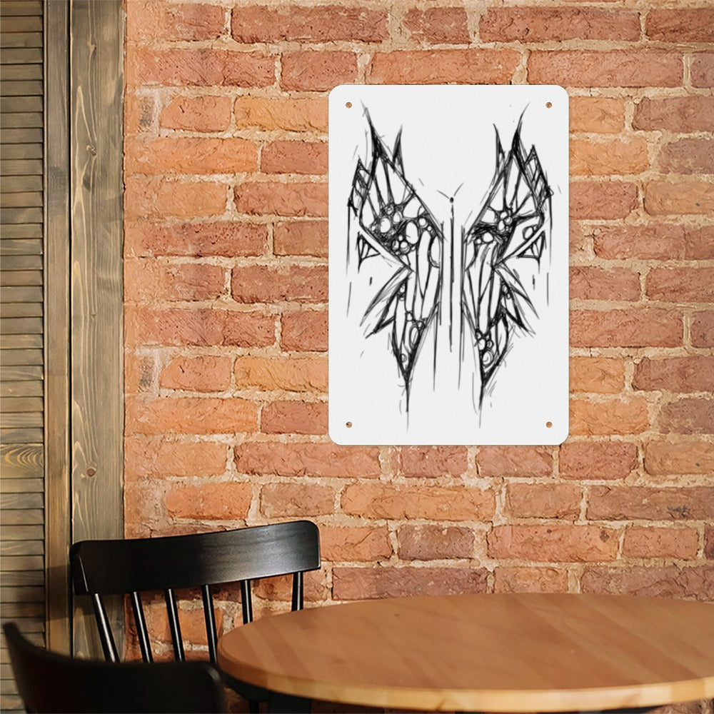 Butterfly Metal Sign