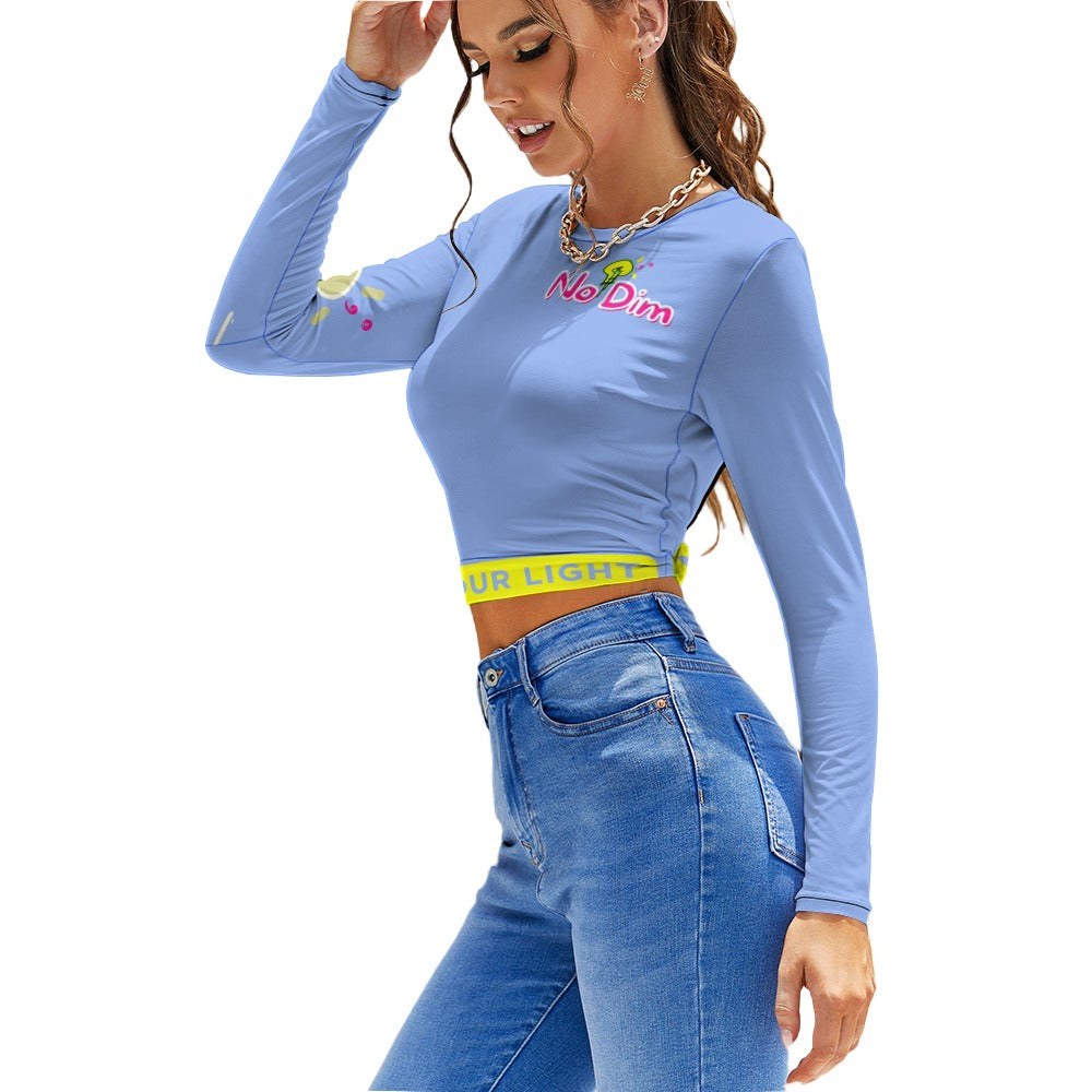 Women's Backless Long Sleeve T-Shirt