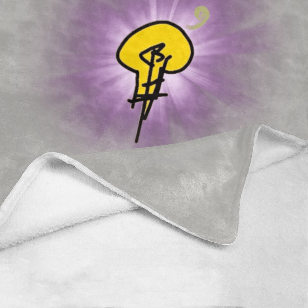 Ultra-Soft Micro Fleece Blanket w/ No Dim Bulb and Rays