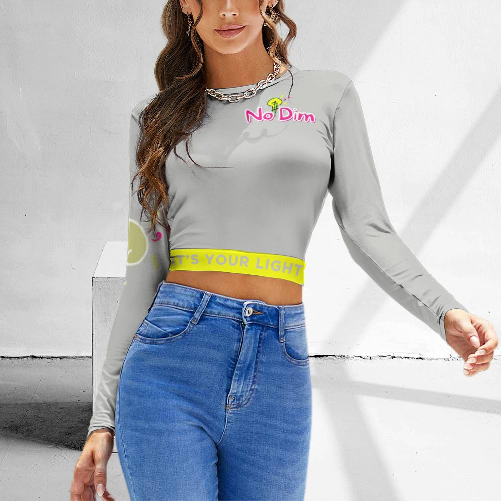 Women's Backless Long Sleeve T-Shirt