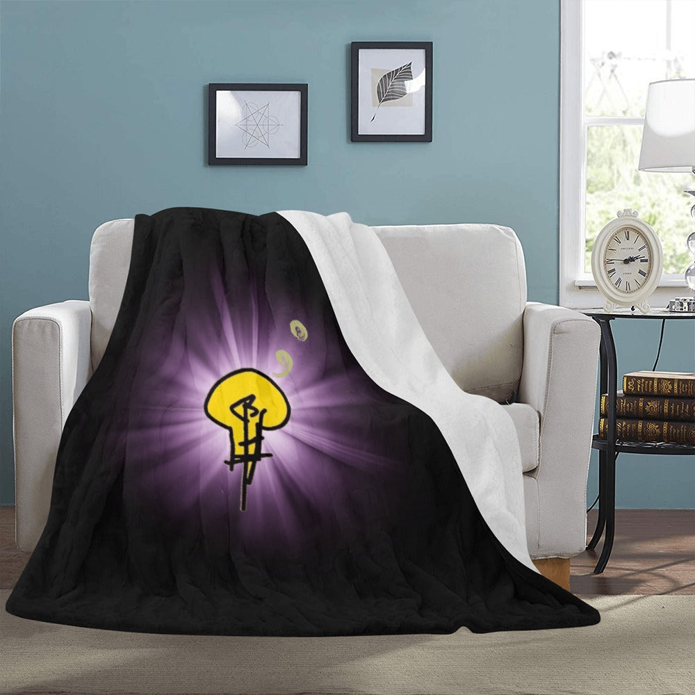 Ultra-Soft Micro Fleece Blanket w/ No Dim Bulb and Rays