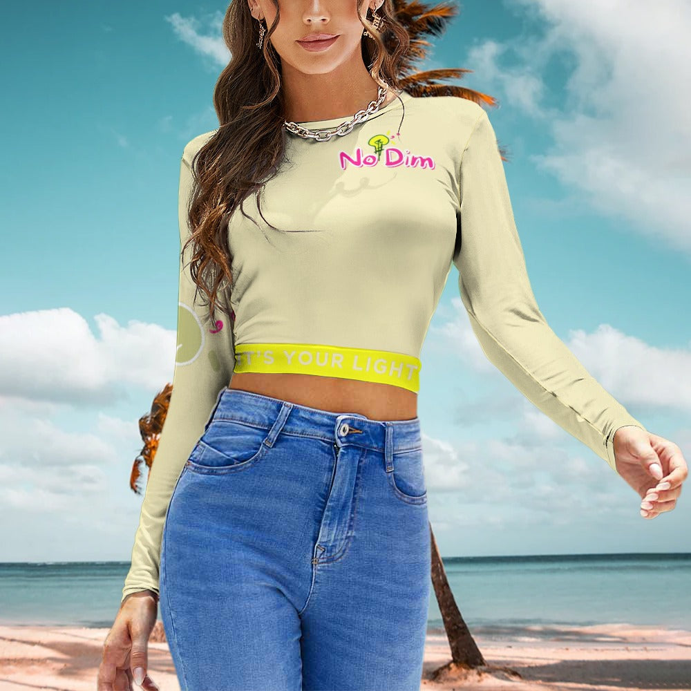 Women's Backless Long Sleeve T-Shirt