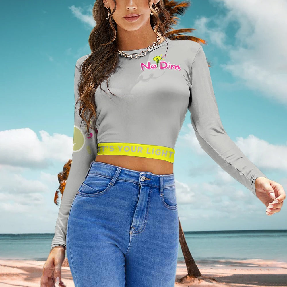 Women's Backless Long Sleeve T-Shirt