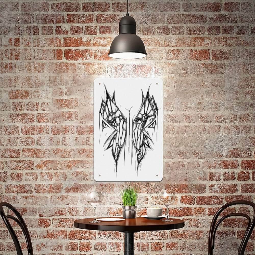 Butterfly Metal Sign