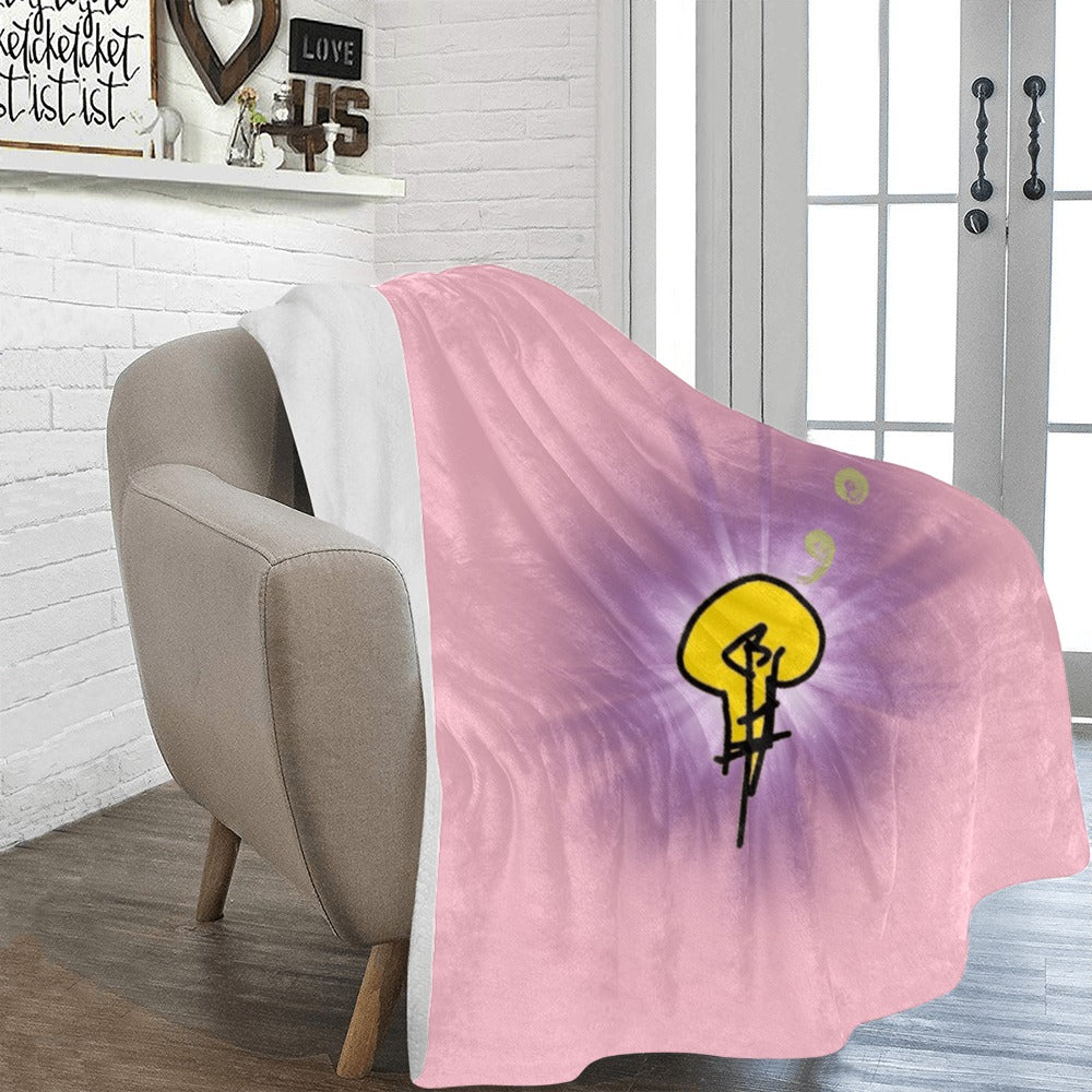 Ultra-Soft Micro Fleece Blanket w/ No Dim Bulb and Rays