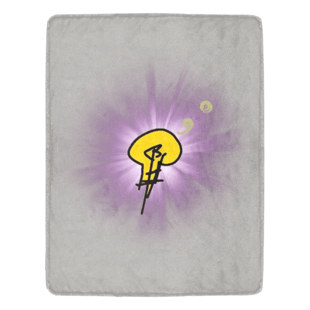 Ultra-Soft Micro Fleece Blanket w/ No Dim Bulb and Rays