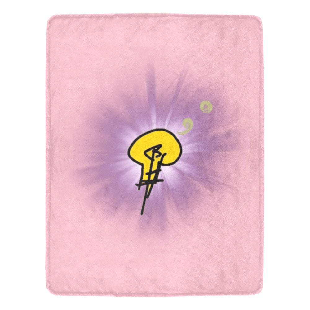 Ultra-Soft Micro Fleece Blanket w/ No Dim Bulb and Rays
