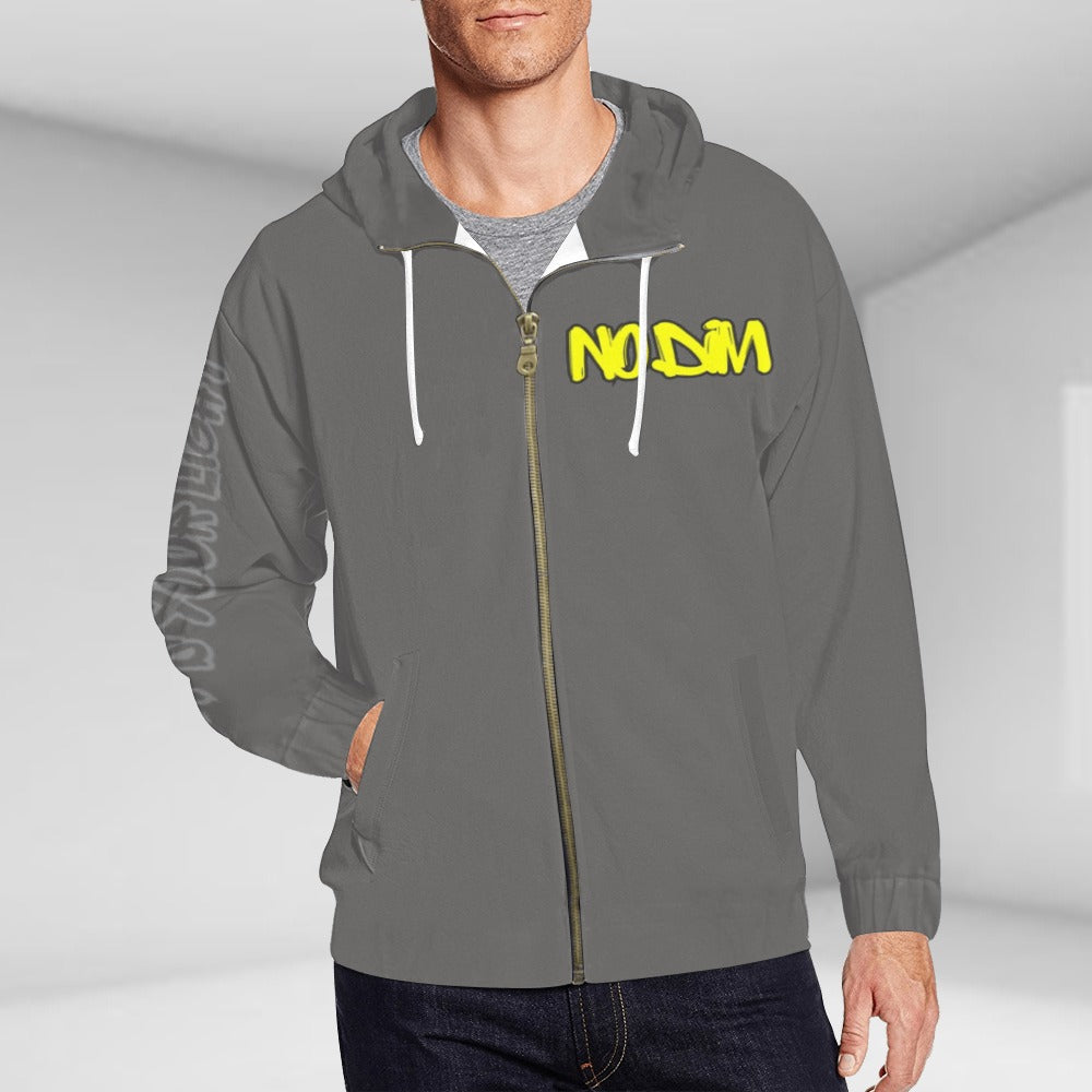 Unisex No Dim Lightbulb Zip-Up Hoodie