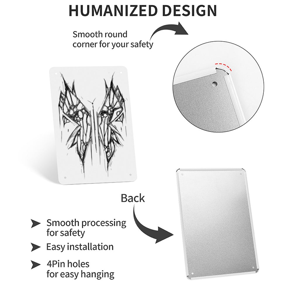 Butterfly Metal Sign