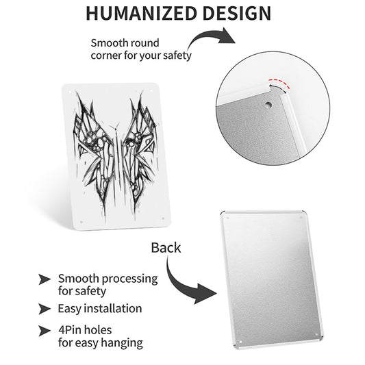 Butterfly Metal Sign