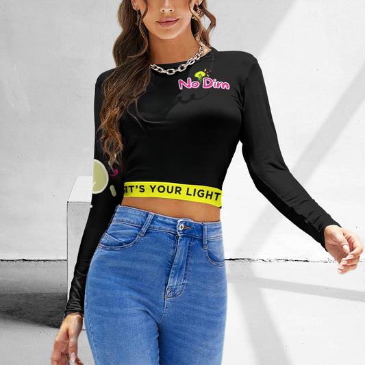 Women's Backless Long Sleeve T-Shirt