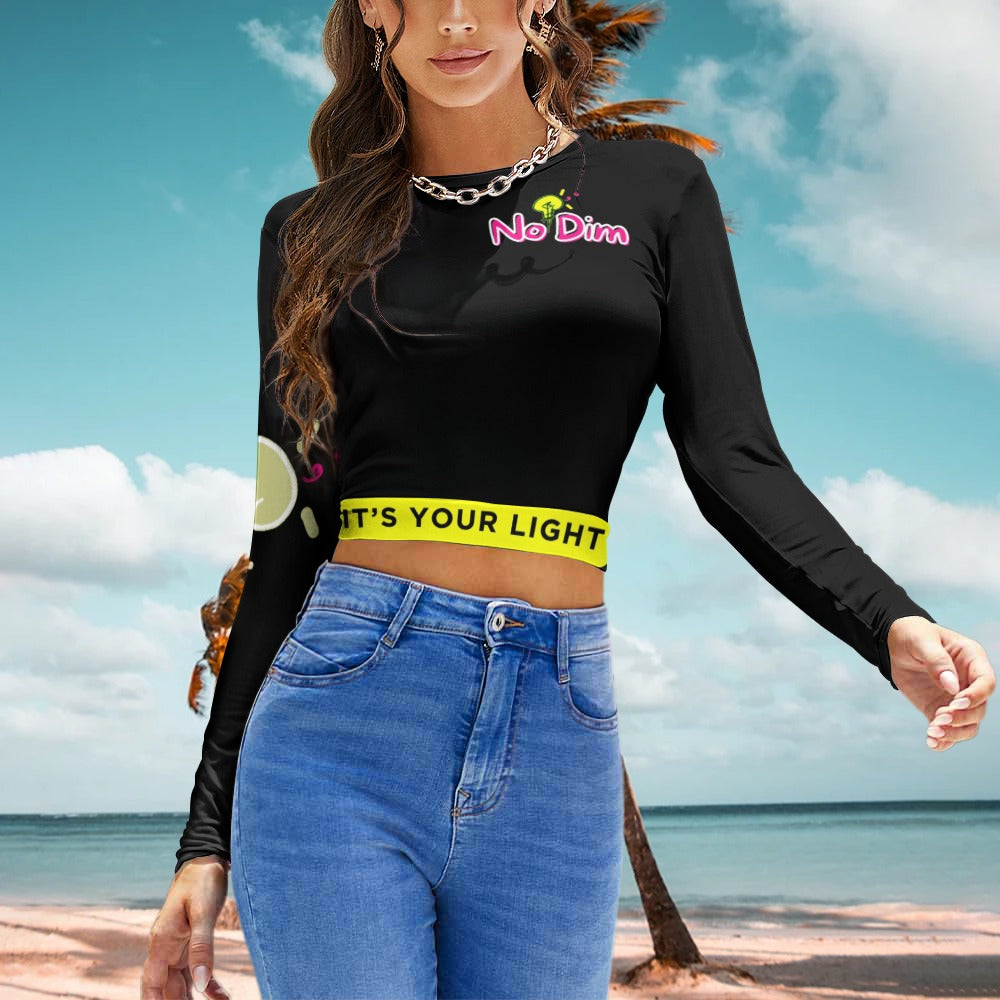 Women's Backless Long Sleeve T-Shirt