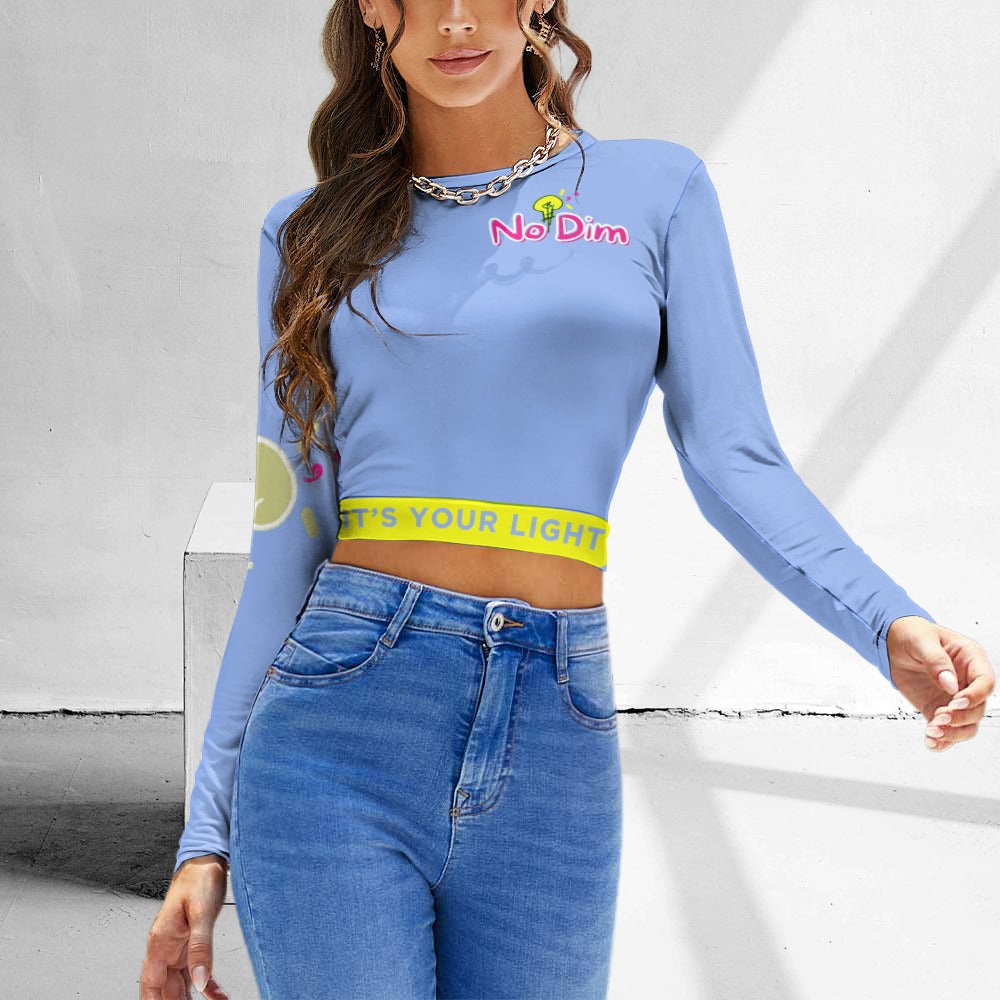 Women's Backless Long Sleeve T-Shirt