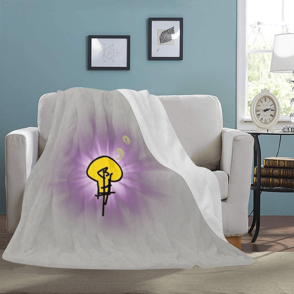 Ultra-Soft Micro Fleece Blanket w/ No Dim Bulb and Rays