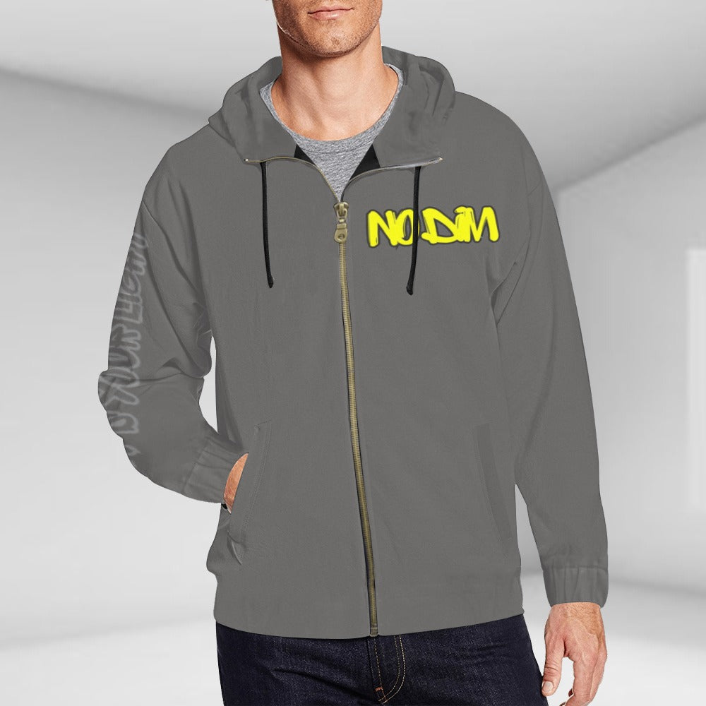 Unisex No Dim Lightbulb Zip-Up Hoodie
