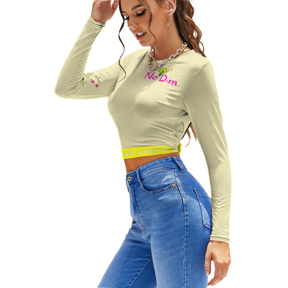 Women's Backless Long Sleeve T-Shirt